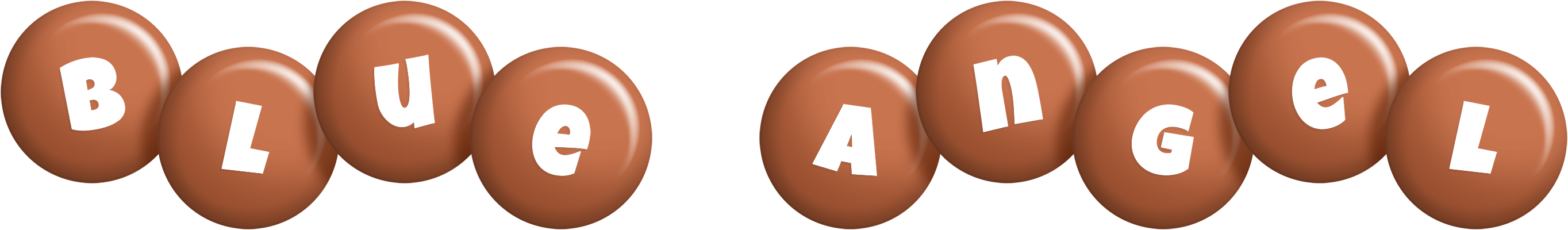 Blue Angel candy-brown logo